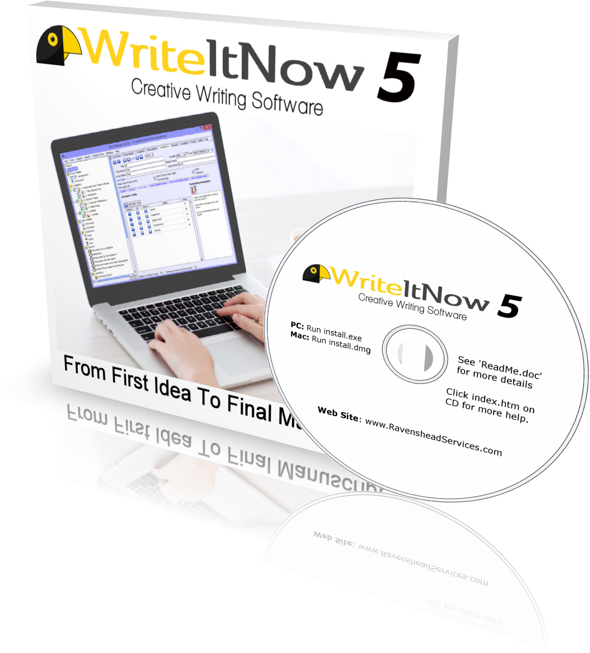 Win WriteItNow Novel Writing Software