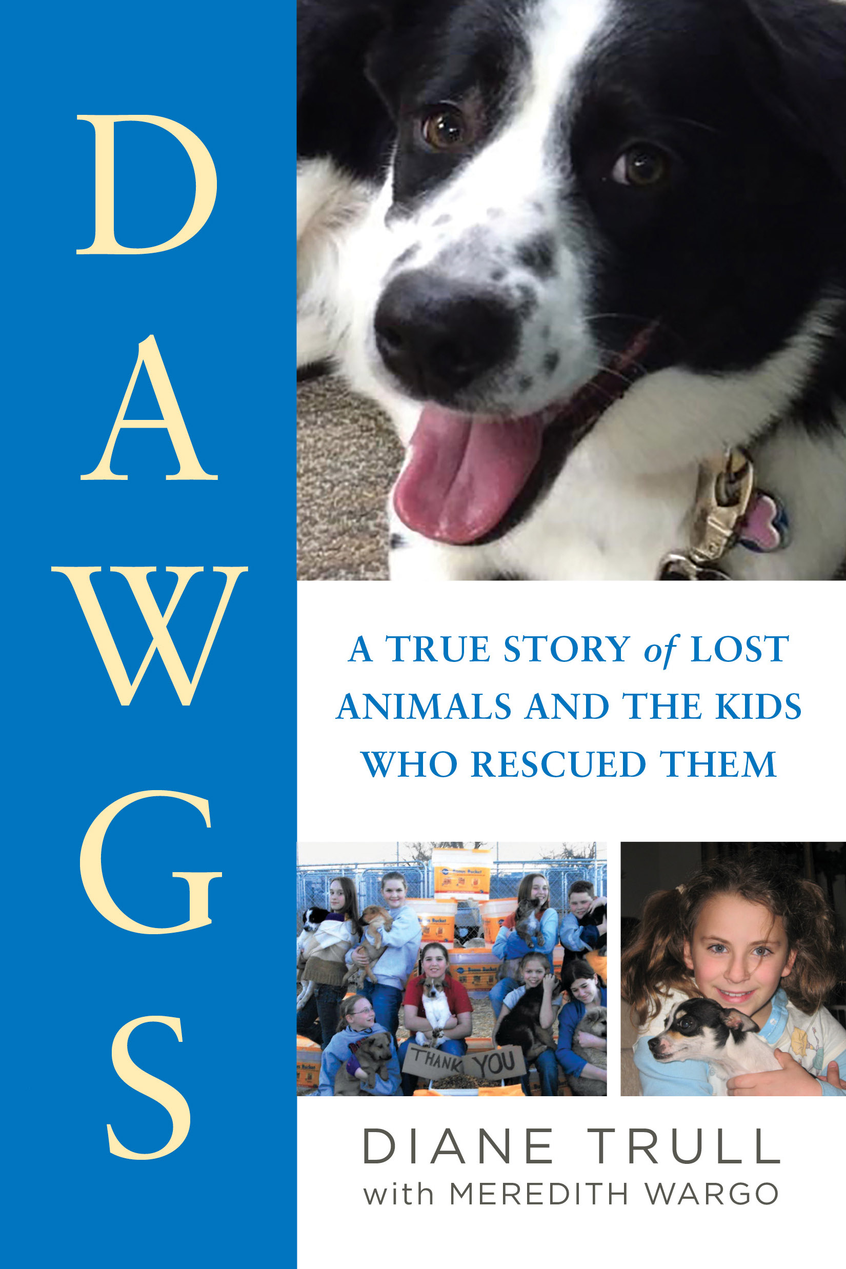 Book cover image of DAWGS showing children and dogs