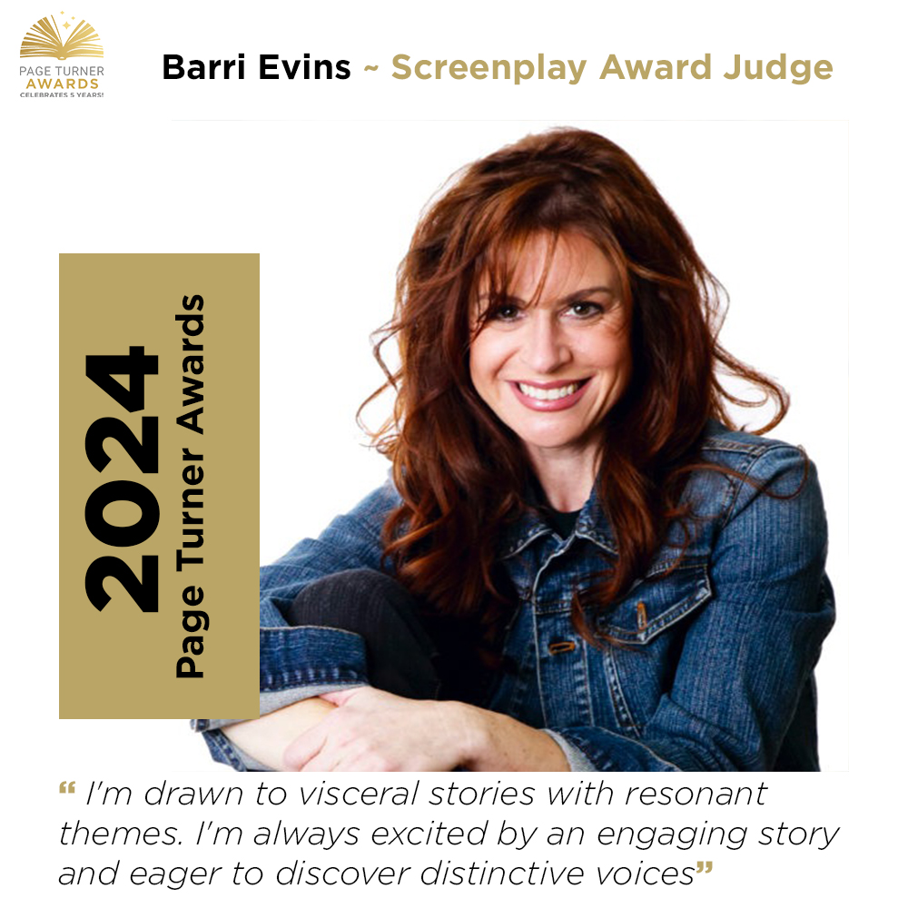 Barri Evans Page Turner Awards Screenplay Judge 2024