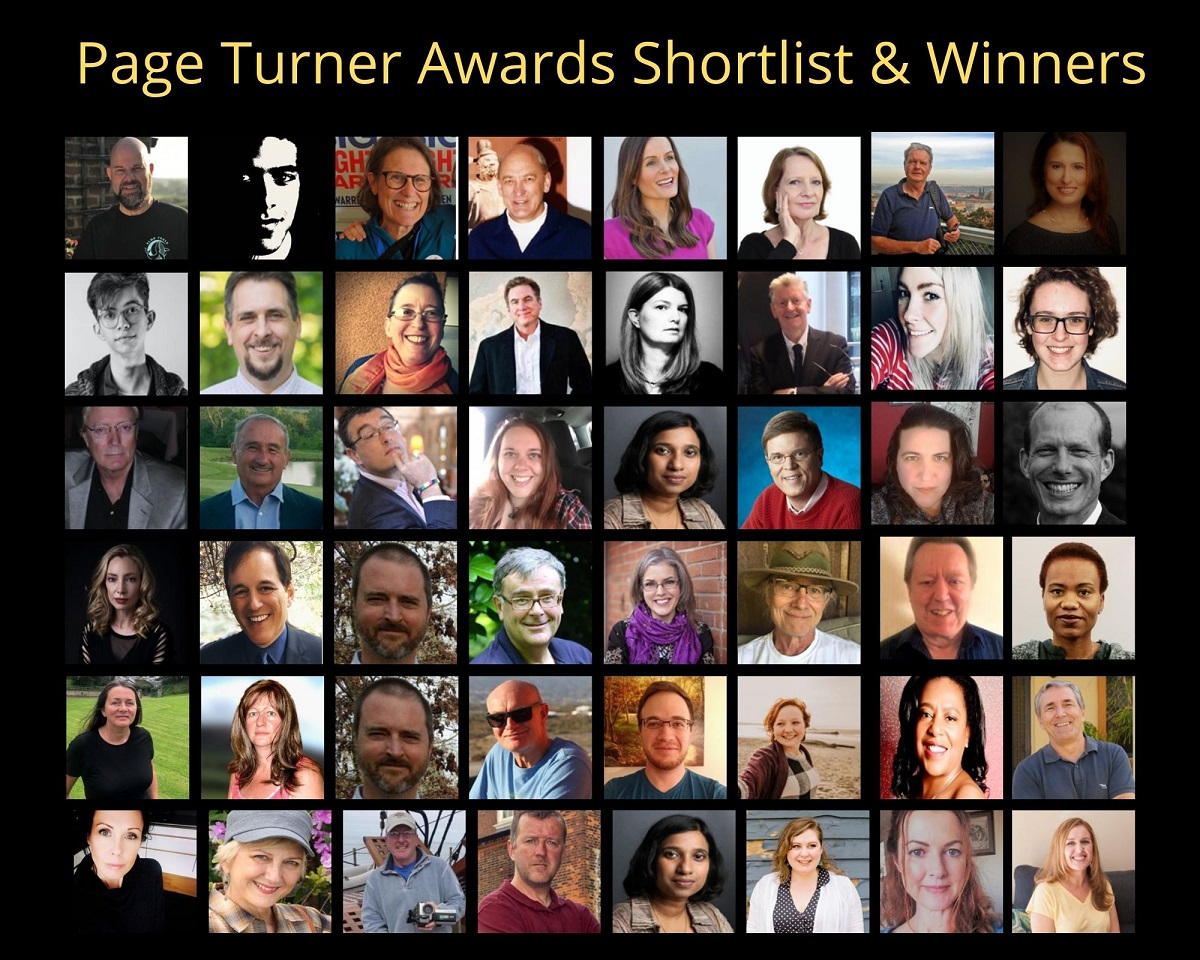 Page Turner Awards Shortlist and Winners Photo Collage