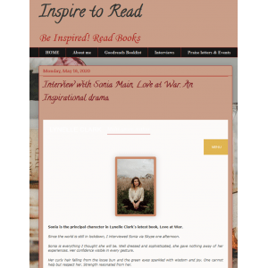 Inspire to Read featured an interview with Sonia Main