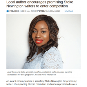 Abiola Bello in The Hackney Gazette