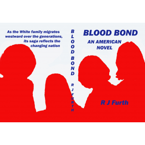 Blood Bond's cover shows four siblings in silhouette