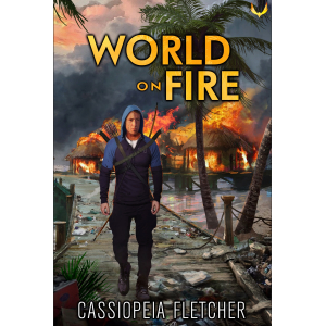 Man in post-apocalyptic village - World on Fire