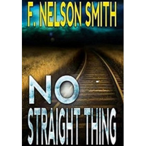 No Straight Thing, An image of a railroad track and dark storm clouds in the distance