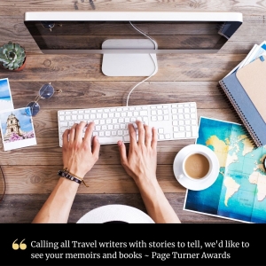 Calling All Travel & Tourism Writers to enter Page Turner Awards writing contest