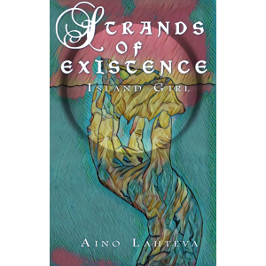 Book cover with a hand and an island