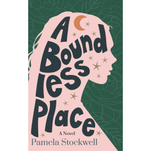 The title is held within the silhouette of a young woman against a green background and is surrounded by the moon and stars.
