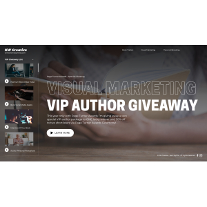 Win a VIP Author Visual Marketing Package By KW Creative - Kent Wynne Win a VIP Author Visual Marketing Package By KW Creative - Kent Wynne