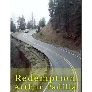 Car driving on winding mountain road