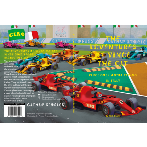 Vince Goes Goes Motor Racing in Italy - Book Cover