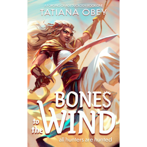 Bones to the Wind by Tatiana Obey - the main character, Rasia, sailing a windship