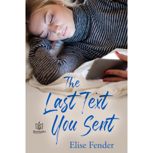A teen girl reads her texts 