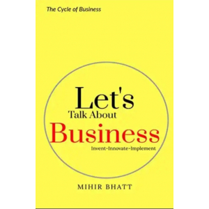 The book cover is designed in a way that it involves the use of red, yellow and black. The yellow covers the book. The black covers the over all text which provides the understanding of this book and red emphasizes the main theme of this book i.e Bussiness and it Al's represent the circle which is the cycle of bussiness.