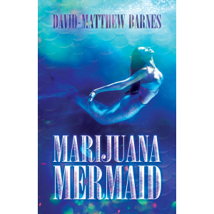 A book cover featuring a mermaid swimming under water.