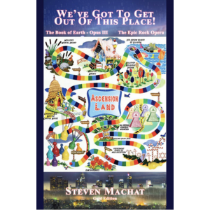 Imageof 'Ascension Land' - illustrated by the author, demonstrating the path of life.