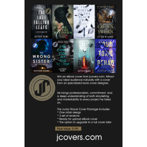  Juan Padron - A full customised ebook cover design or redesign Prize for Page Turner Awards 2026