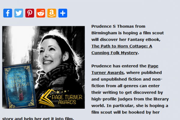 New Street Authors featured the story about Prudence S Thomas 